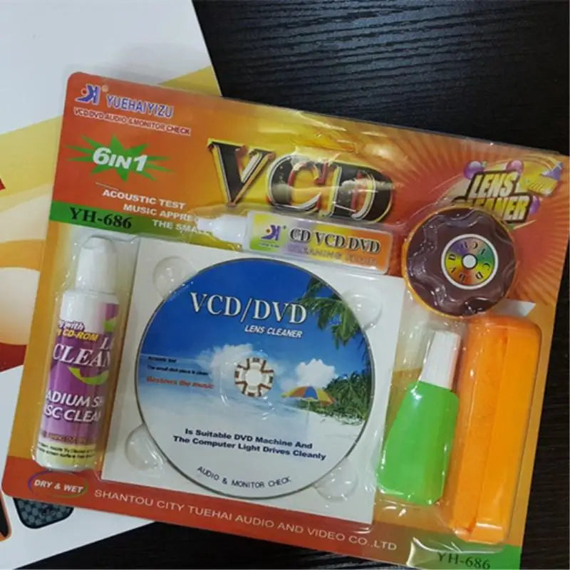CD DVD VCD Player Lens Cleaner Cleaning Disc Audio Video Device Qme