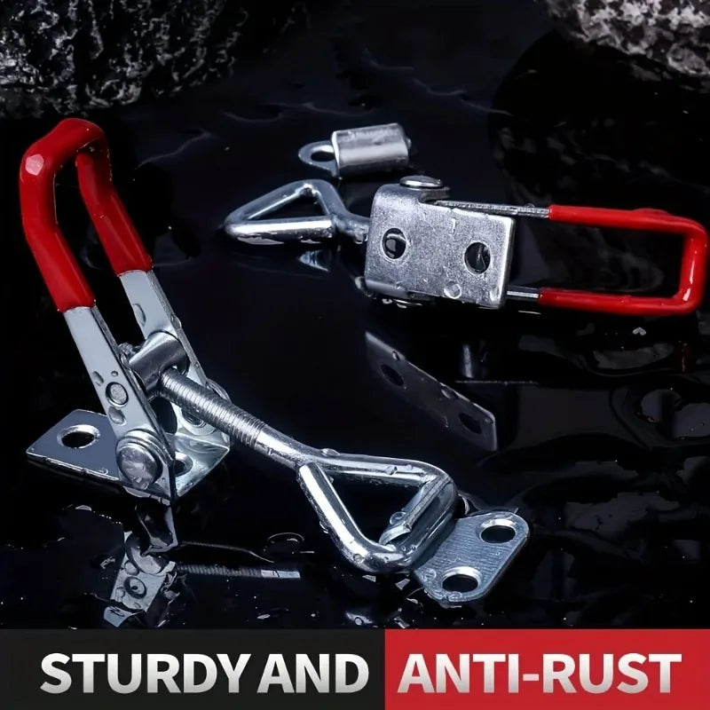 Adjustable Toggle Clamp Latch Heavy Duty Toggle Latches Holding Capacity Pull Latch Clamp For Smoker Lid Jig Tool Box Cas Qme