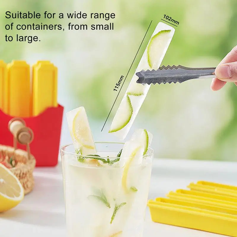 Ice Mold French Fries Water Bottle Trays Freezer 6x Reusable Freezing Qme China Mainland