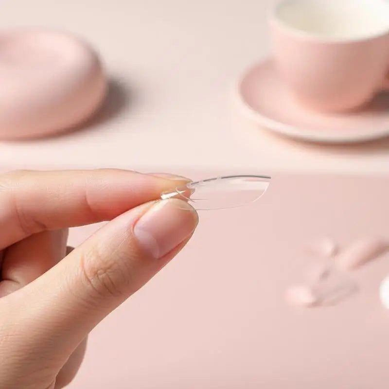 No Paper Needed Sandwich Nail Dual Forms Oval Square Shape Gel Qme