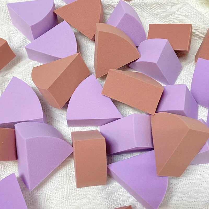30pcs/bag Triangle Soft Makeup Sponge Face Foundation Concealer Cream Powder Blend Smearing Puff Cosmetic Tools Qme