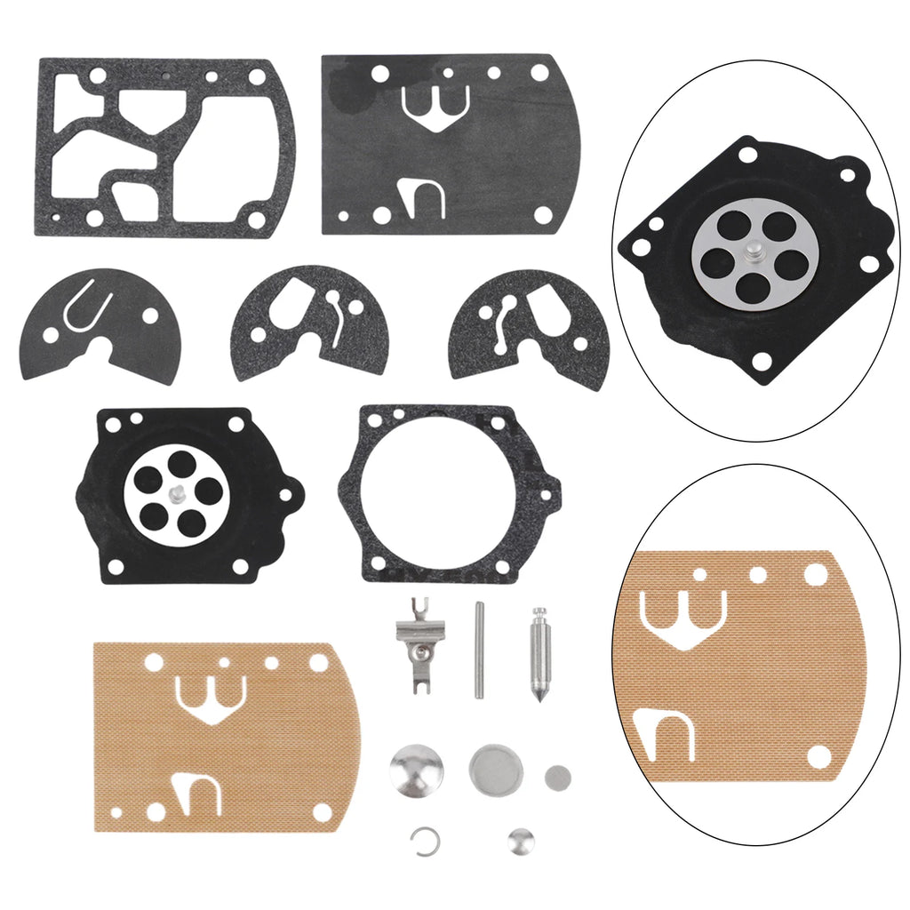 Carburetor Rebuild Kit WB37 For K10-WB Carburetor Gasket Parts For PARAMOTOR USQVARNA For HOMELITE Chainsaw Trimmer Tools Qme