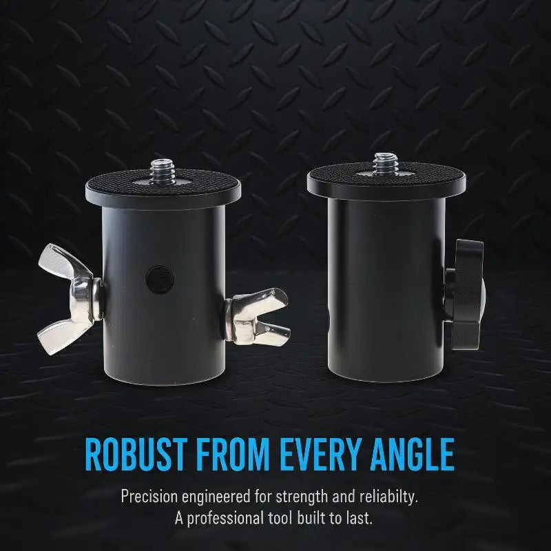 Aluminum Alloy Light Stand Adapter Rust Resistant 1 4 20 Screw Knob Qme