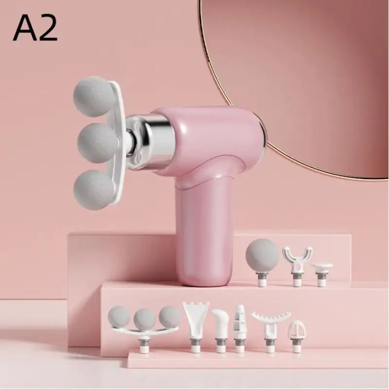 Mini Upgraded Fascia Gun Replaceable Heads Silent Muscle Relaxation Qme A2 USB Type-C