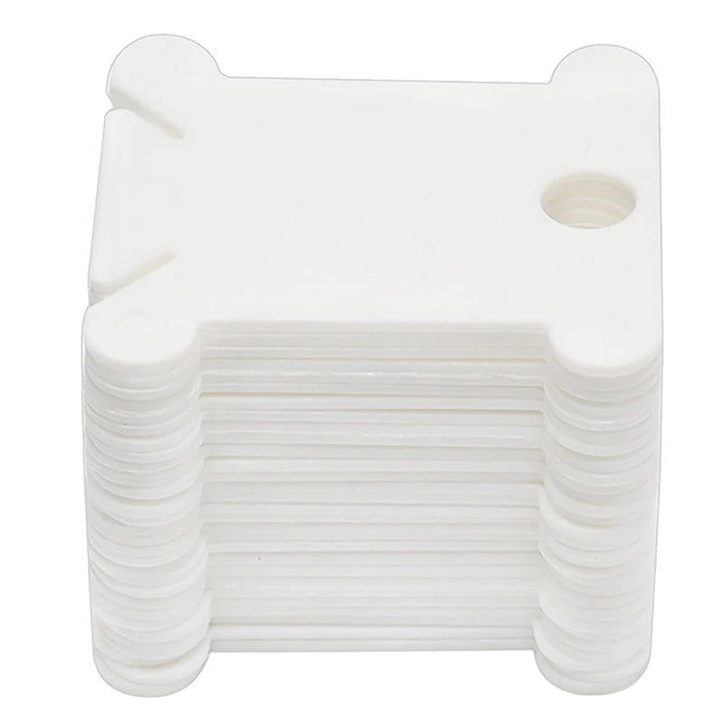 200pcs Hard Cardboard Floss Bobbins Thread Bobbin Needlework Tool Spool Holder for Cross Stitch Embroidery Cotton Thread DIY Qme