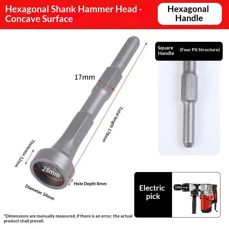 Forged Steel Drill Bit Driver 33 34 SDS Ground Rod Earth Stake Qme A6