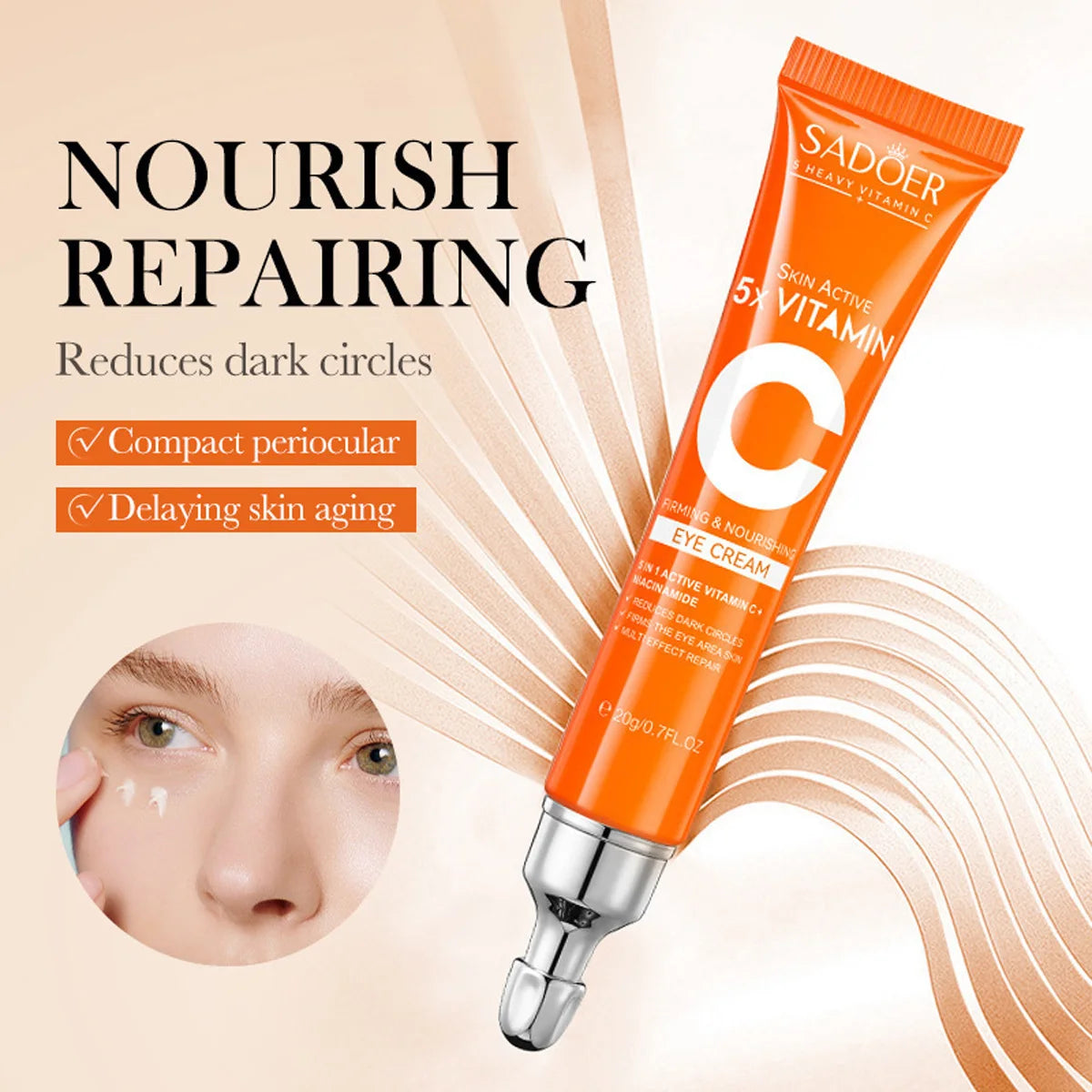 Vitamin C Skincare 6-Piece Whitening Brightening Moisturizing Firming Qme
