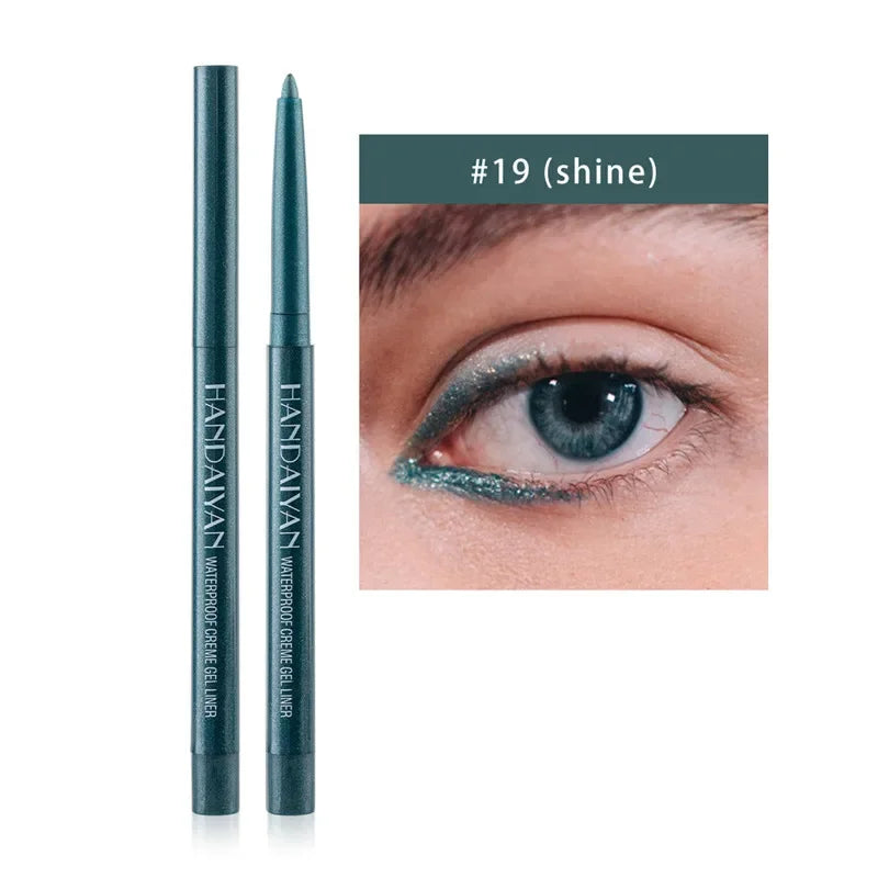 20 Colors Waterproof Matte Eyeliner Gel Long Lasting Professional Sweatproof Non-smudge Multicolor Ultra-fine Eyeliner Pencil Qme 19