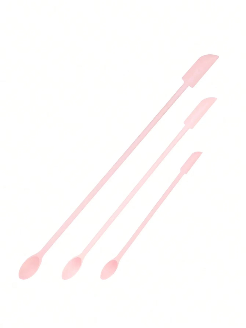 1/3Pcs Silicone Empty Bottle Scraper With Black Scraper, Foundation Scraper, Tiny Lotion Jar Scraper to Get Last of Makup Qme 3Pcs Pink