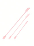 1/3Pcs Silicone Empty Bottle Scraper With Black Scraper, Foundation Scraper, Tiny Lotion Jar Scraper to Get Last of Makup Qme 3Pcs Pink