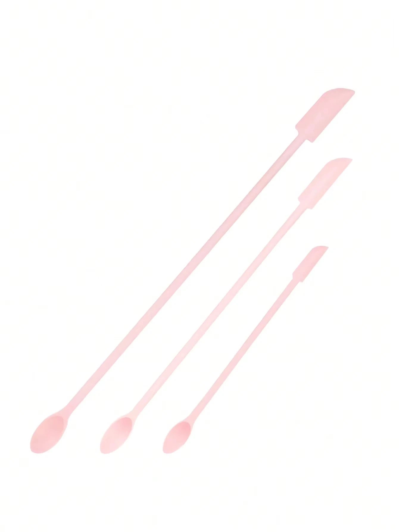1/3Pcs Silicone Empty Bottle Scraper With Black Scraper, Foundation Scraper, Tiny Lotion Jar Scraper to Get Last of Makup Qme 3Pcs Pink