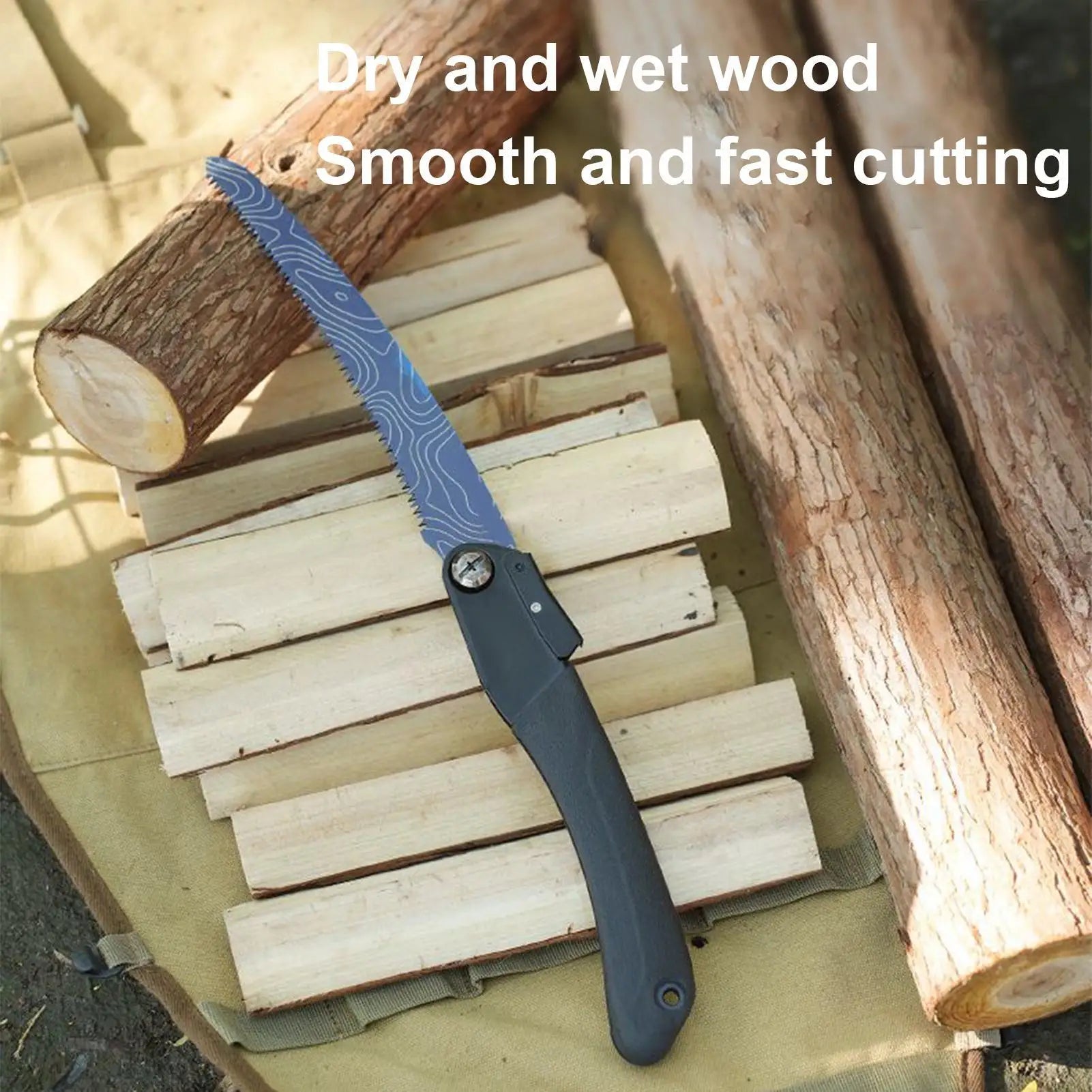 Folding Camp Saw Foldable Tree Trimming Hand Saw Manual Cutter Gardening Supplies For Carpentry Hunting Outdoor Woodworking Qme