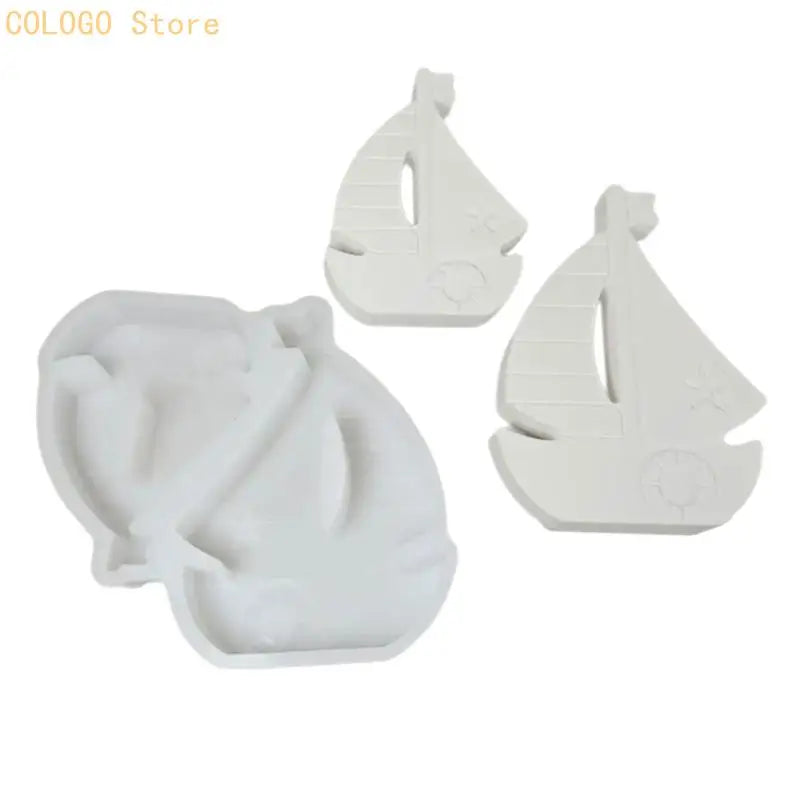 Sailing Ship Silicone Molds Candle Soap Gypsum Decoration Art Craft Qme China Mainland
