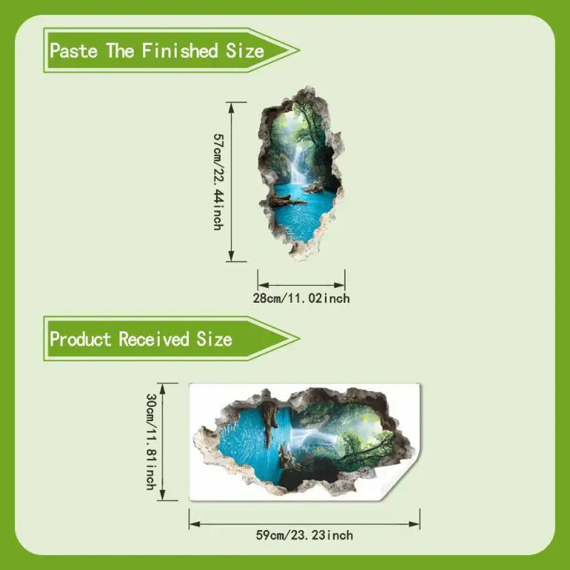 Bedrooms Room Bathroom Home Decoration Stickers Creative Hole Valley Qme Default Title