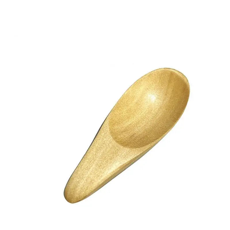 1pcs Mini Wooden Spoons Kitchen Spice Condiment Spoon Coffee Sugar Teaspoons Kids Short Handle Wood Scoops Home Tableware Qme B2