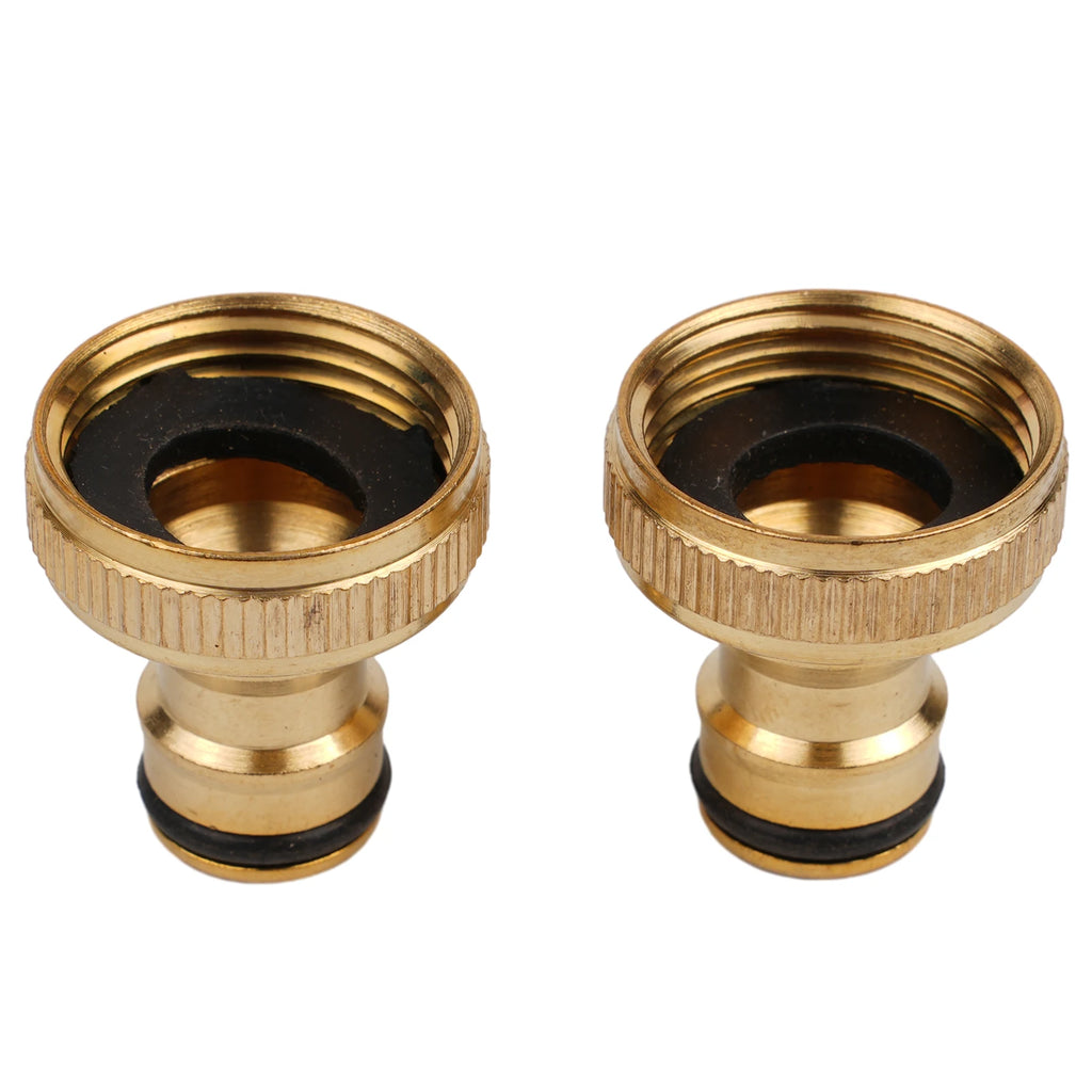 Brass Garden Faucet Hose Tap Water Adapter Connector Fitting 3/4" To 1/2" INCH For 3/4" To 1/2" Faucet Connected With Water Hose Qme
