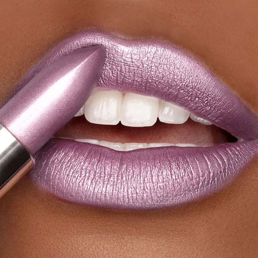 Glitter Shiny Metallic Lipstick Pearlescent Lip Tint Long Lasting Qme