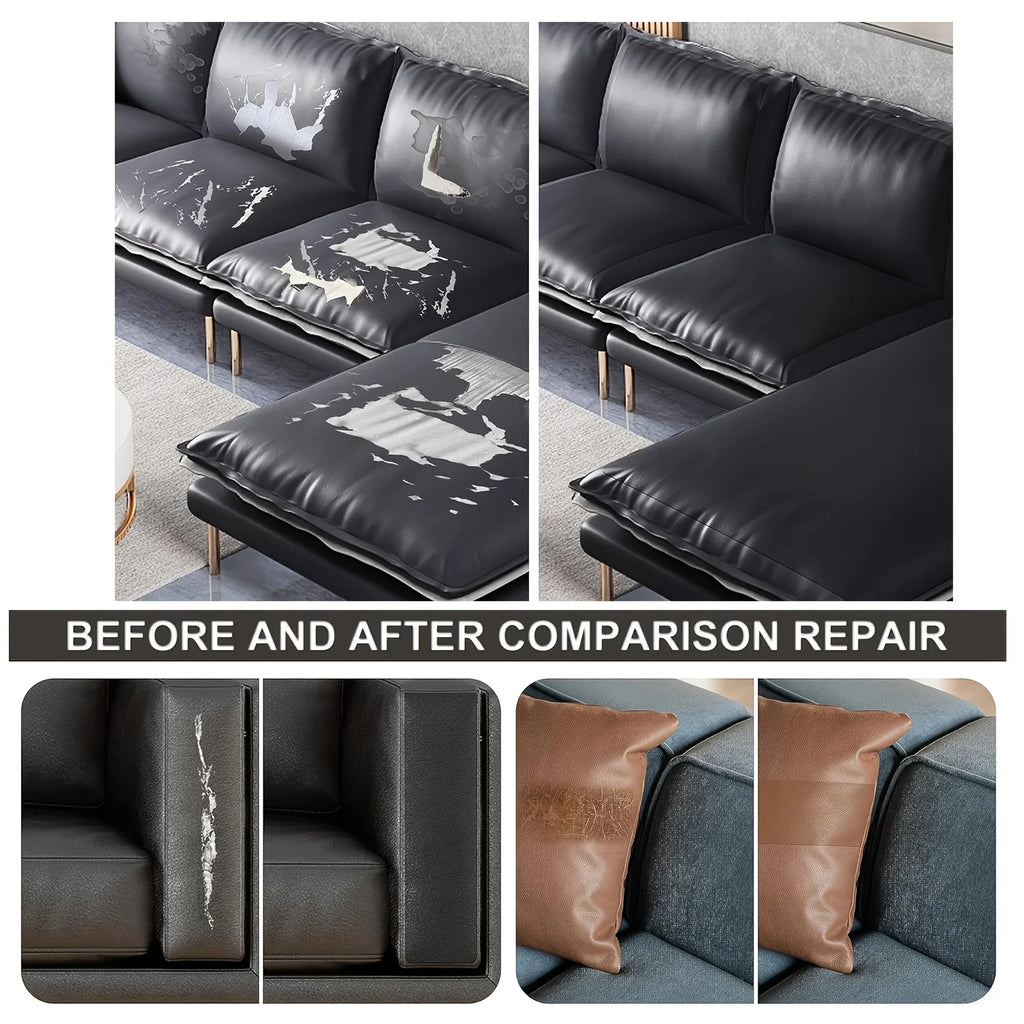 Leather Repair Tape, Multi-Color Available, Self-Adhesive Leather Patch for Furniture, Car Seats, Office Chairs, and Repair Kits Qme