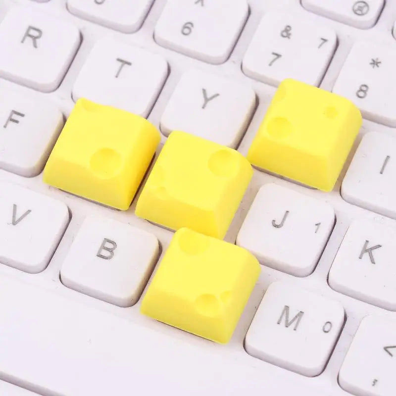Cute Chesse Cake Cube Keycap Mechanical Keyboard Cartoon Decoration Qme