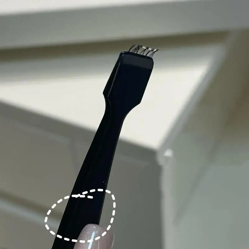 Stainless Steel Eyelash Tweezers Extension Hair Removal DIY False Qme