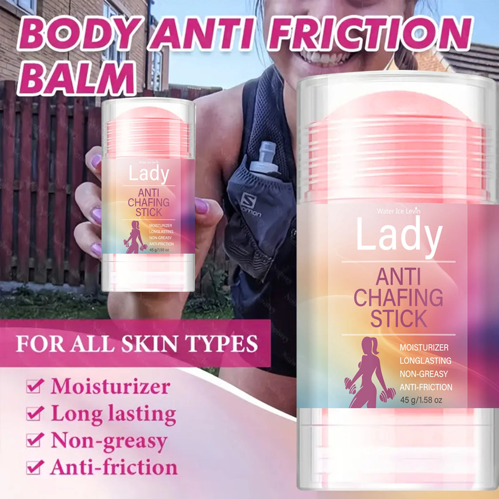 Non-Greasy Anti-Friction Stick for Ladies, Moisturizing Anti Chafing Skin Care Qme