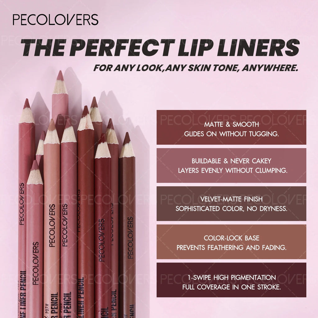 Matte Lipliner Second Back Lip Contour Plump Charming Lips Non Drying Qme