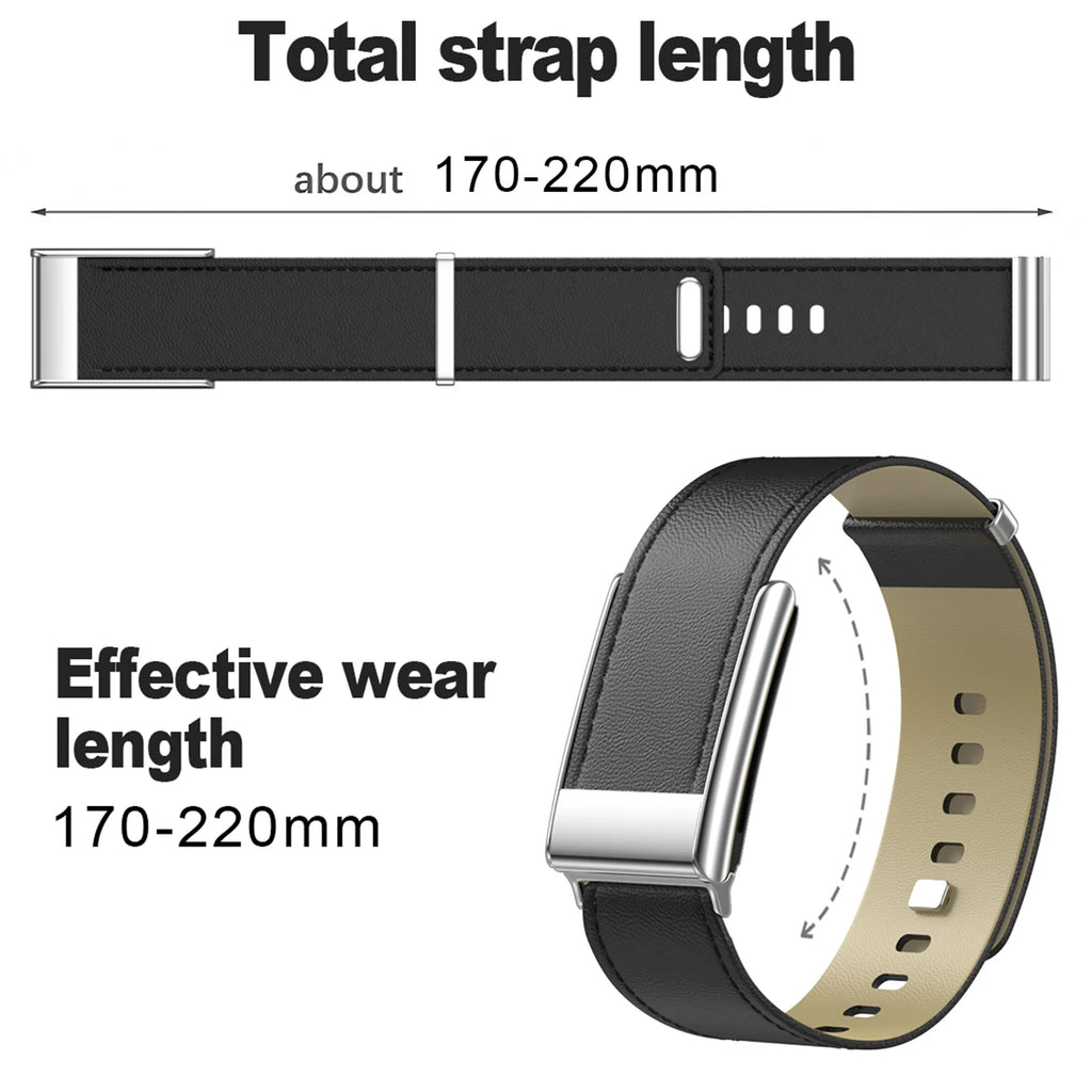 New Replacement Leather Strap for WHOOP 5.0 /5.0MG Fitness Soft Breathable Adjustable Protector Sports Wristband Strap Qme