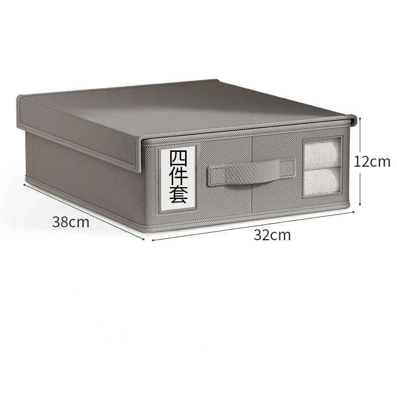Creative Bed Sheet Storage Box Clothing Fabric Organizer Wardrobe Qme B