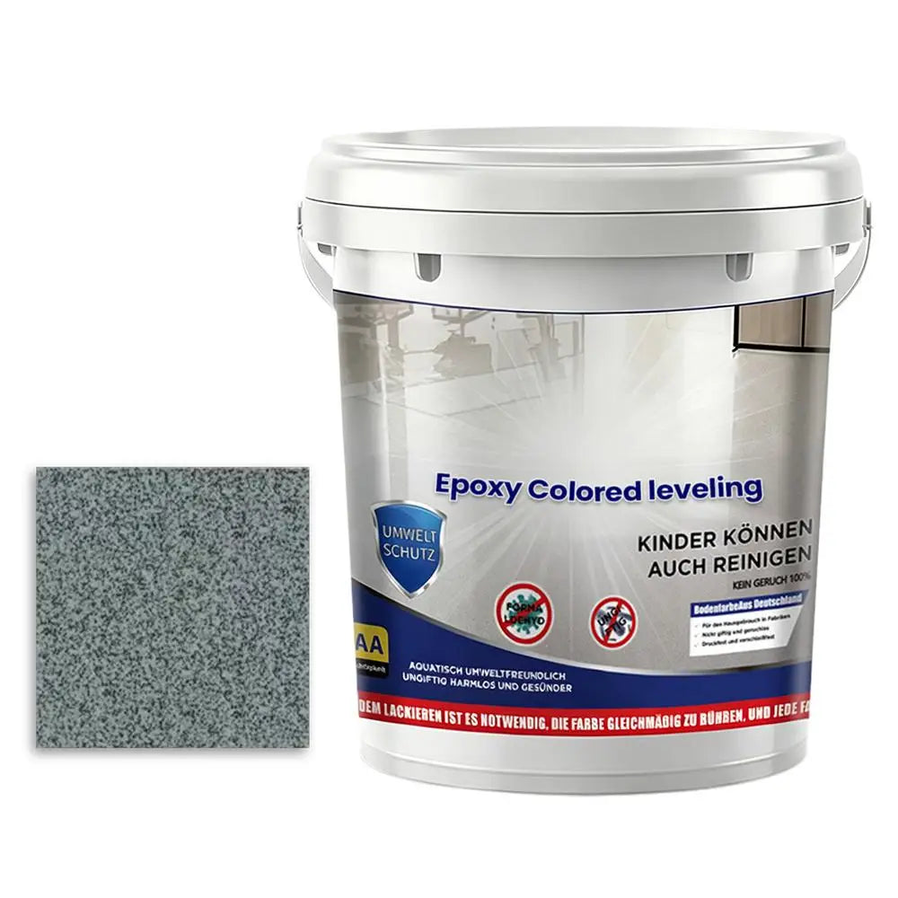 500ml Garage Floor Paint Quick Drying High-Gloss Self-Leveling Coating Epoxy Colored Sand Floor Paint For Indoor Outdoor Garage Qme C