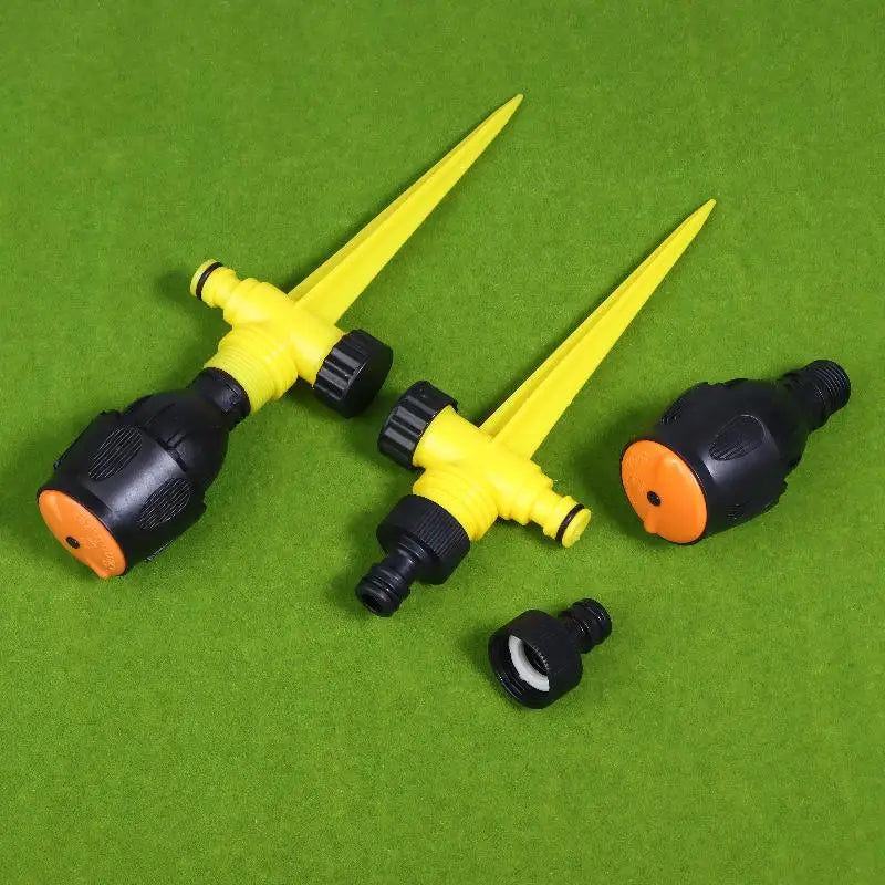 2 Sets Garden Sprinkler 360 Degree Rotation Irrigation Watering System Plant Watering Sprinkler For Agriculture Lawn Farm Qme A2