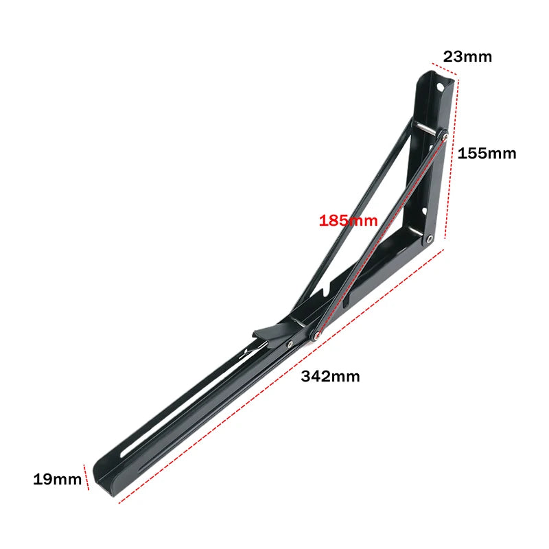 Innovative 1 Cold Rolled Steel Triangle Folding Shelf Bracket Qme 14inch 1PCS