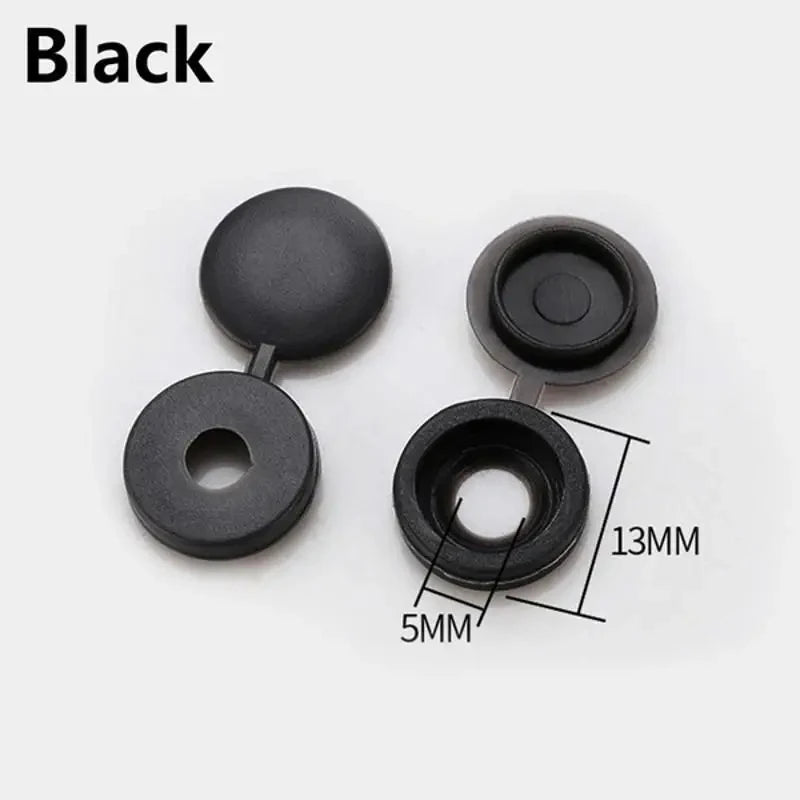 100pcs Self-tapping Screw Cross Special Lid Decorative Hole Plug Self-tapping Screw Cap Qme