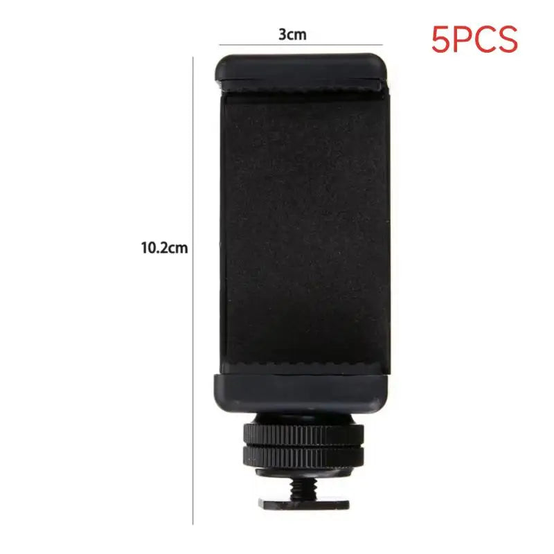 1 Monitor Flexible Tripod Adapter Phone Mount Camera Shoe Mobile Clip Qme A8 5pcs