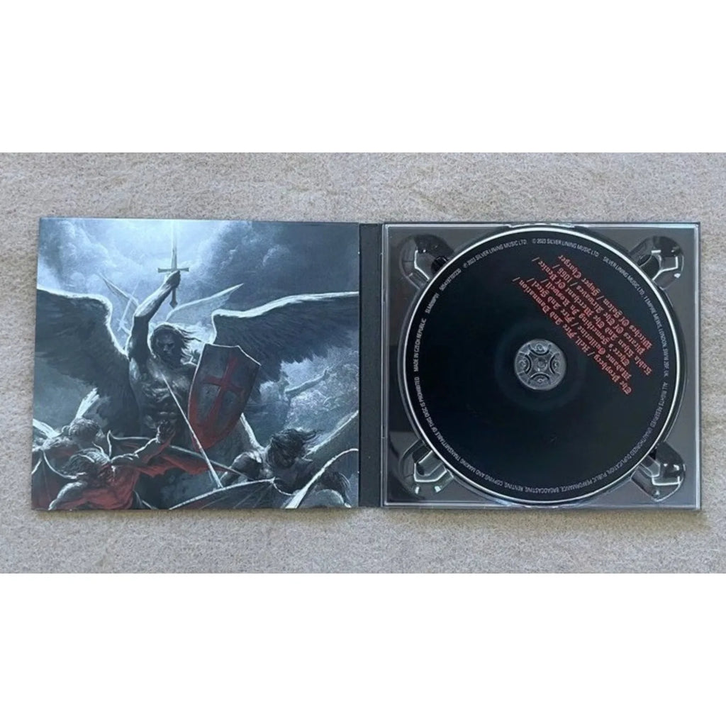 Western Heavy Metal Music CD, Epic Fantasy Knight Art Illustration Themed Cover, High-Energy Heavy Rhythm Track Collection Qme