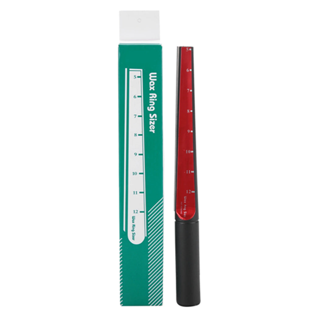 Wax Ring Caliper Wax Size Ruler Wax Stick Sizer Wax Ring Sizer Finger Stick Ruler Jewelry Size Mandrel Tool Qme red
