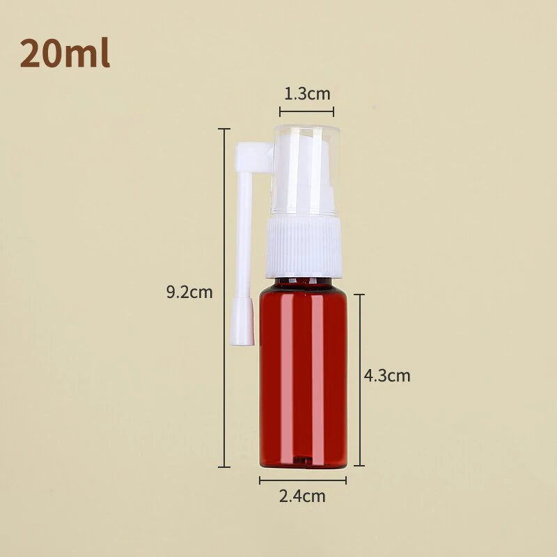 10- PET Spray Bottle Elephant Trunk Nasal Cosmetic Jars Pot Sample Qme 20ml