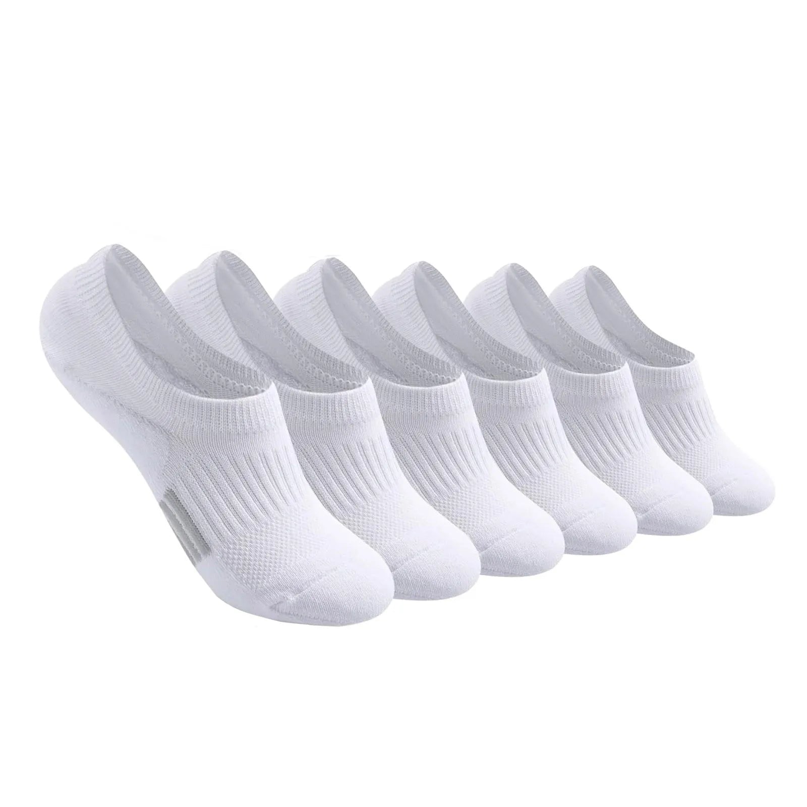 6Pairs Men's Gym Socks High Quality Comfortable Soft Ground-Gripping All Seasons Sweat Absorbing Breathable Casual Socks Qme