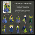 Vintage Character Stickers 20 Sheets for Scrapbooking Journal DIY,Planner Collage Diary Decoration Art Supplies Qme 1