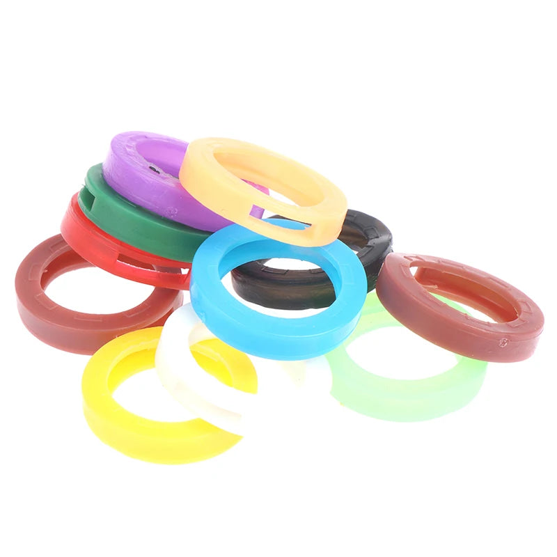 Soft Keys Locks Cap Key Covers Topper Keyring Elastic Case Round Qme