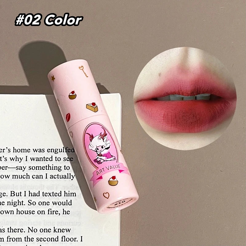 Matte Liquid Lipstick Waterproof Non Stick Cup Lipgloss Mud Sexy Red Lip Tint Glaze Lips Makeup For Women Lip Glaze Cosmetics Qme 02