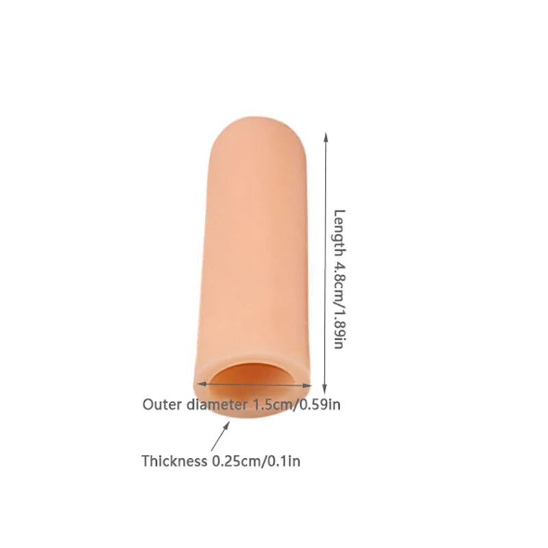 15pcs Finger Cots Adjustable Lightweight Soft SEBS White Beauty Disposable Finger Protectors for Men Women Qme