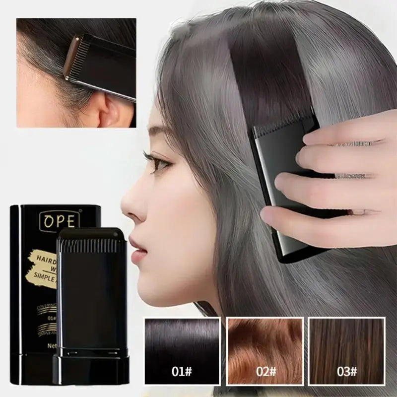 3 Colors Hair Stick Gray Covering Artifact No Loss Disposable Dye Qme