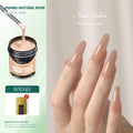 Nailpop Nail Extension Gel Clear White Nude Light Pink Acrylic Art UV Qme 100MBG-Natural Nude