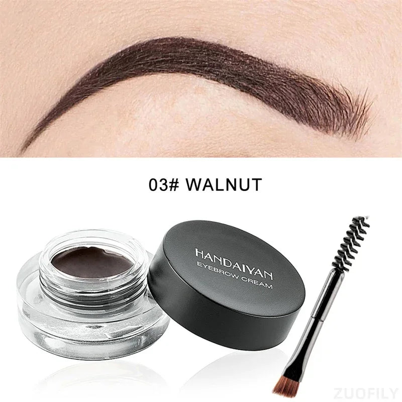 Matte Golded Eyebrow Enhancer Dye Gel Tint Set Waterproof Colour Quick Dry Dyeing Brow Tattoo Tinted Cream Brow Makeup Cosmetic Qme 03
