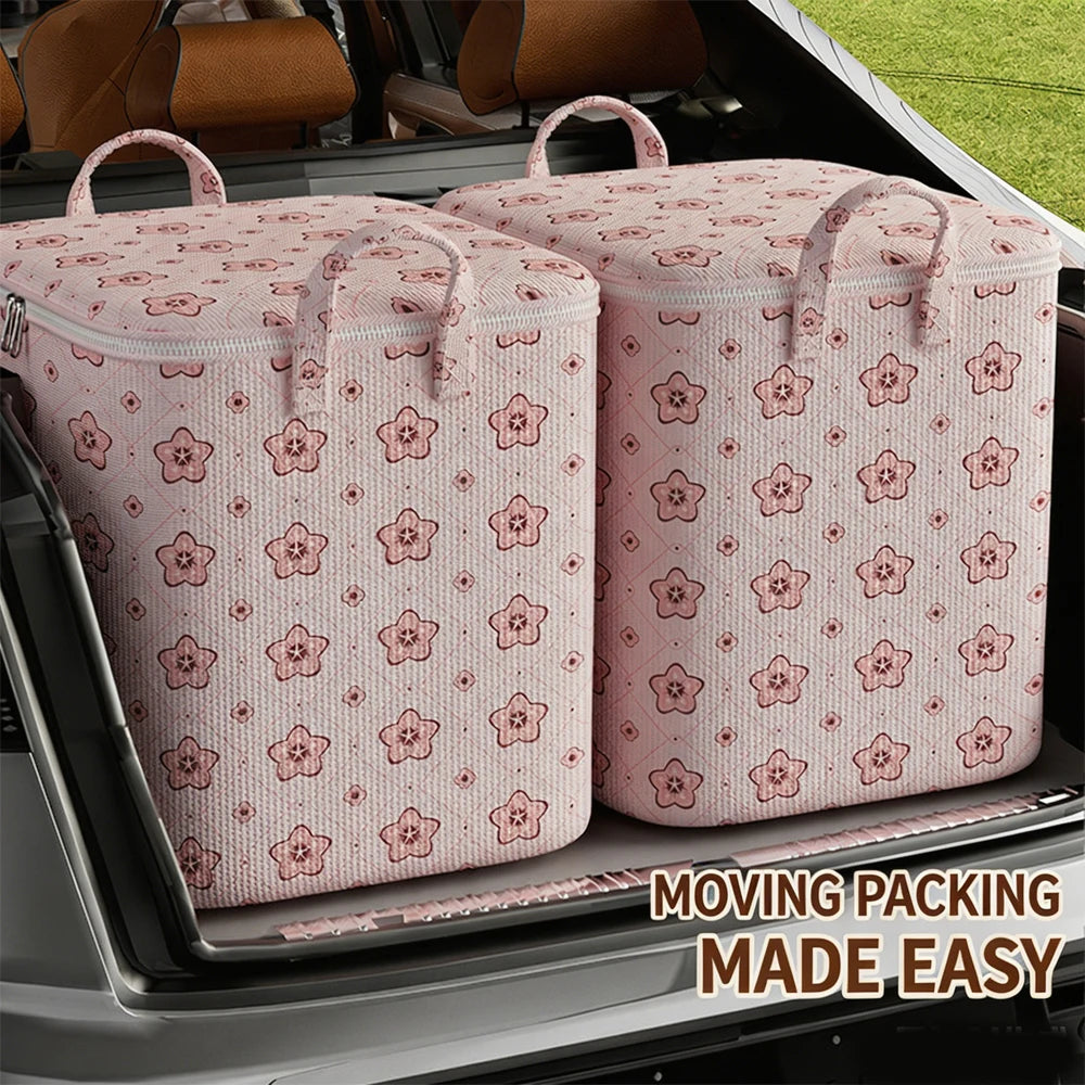 Extra Large Quilt & Clothes Moving Bag for Home & Dorm Heavy Duty Packing Sack for Blankets Student Luggage Storage Qme