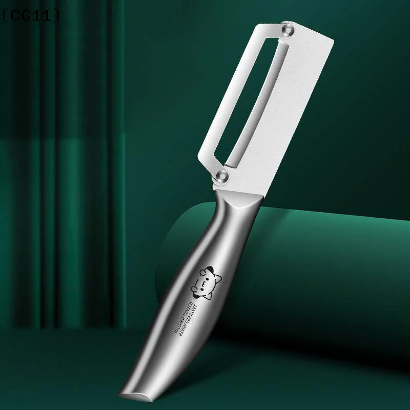 Stainless Steel Skin Peeler 2-in-1 Melon Planer Pineapple Peeling Qme Default Title