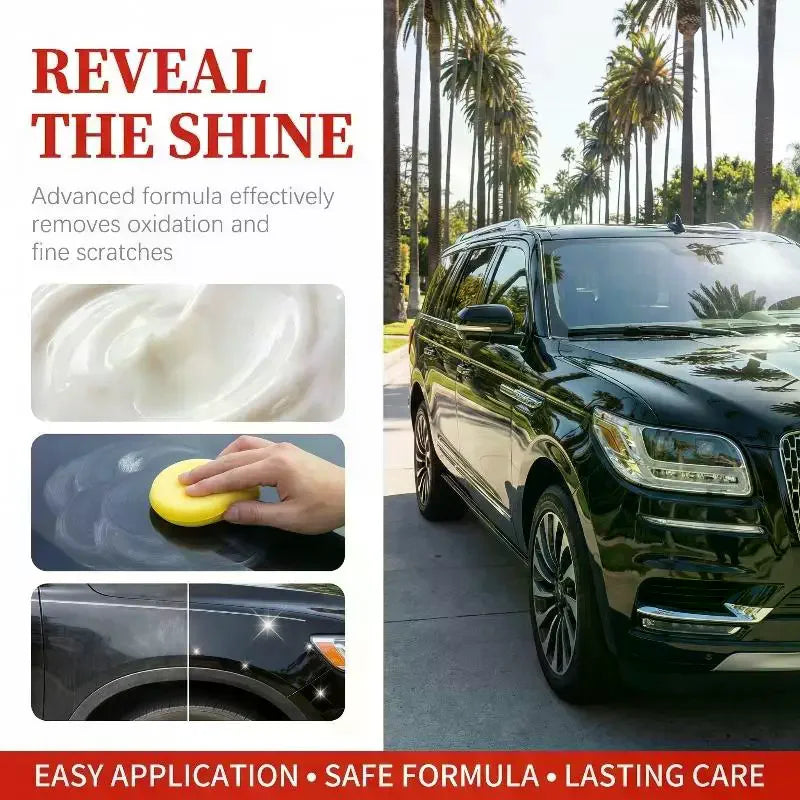 Car Chrome Polishing Care Agent Auto Paint Polish Paste Gloss Shine Qme
