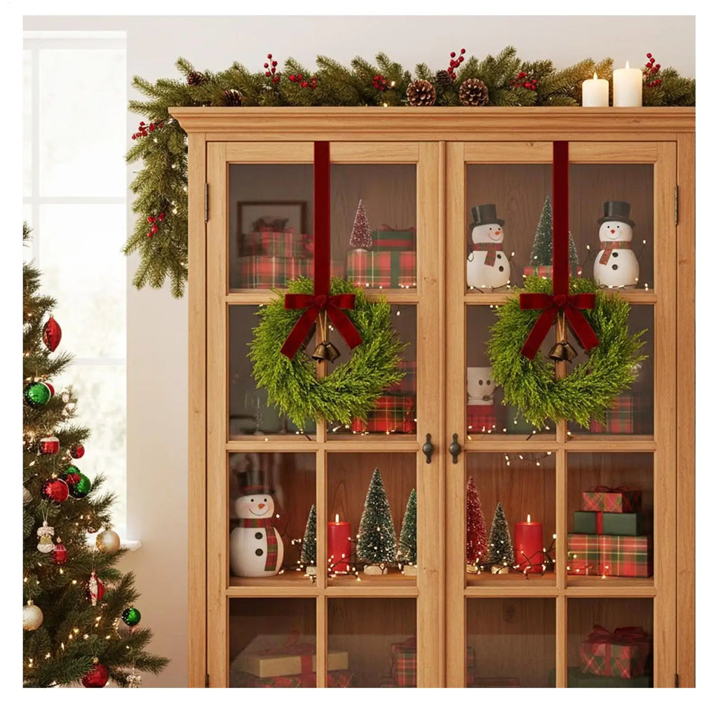 Christmas Wreath 4 Rustic Farmhouse Festive Decorations Wreaths Qme