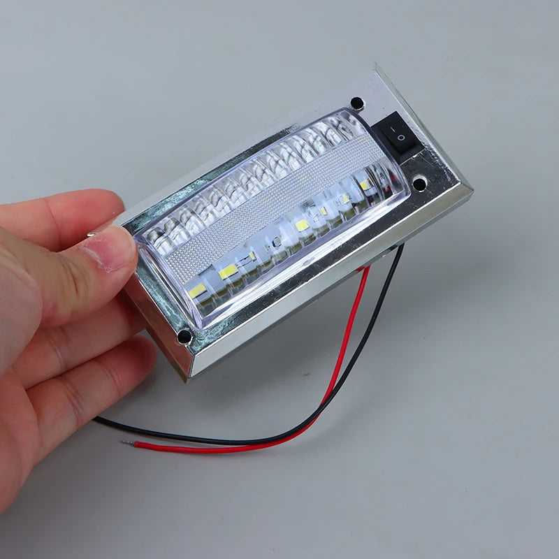 LED 12V-24V Panel Light Car Interior Reading Lamp Brightness Cabin Qme