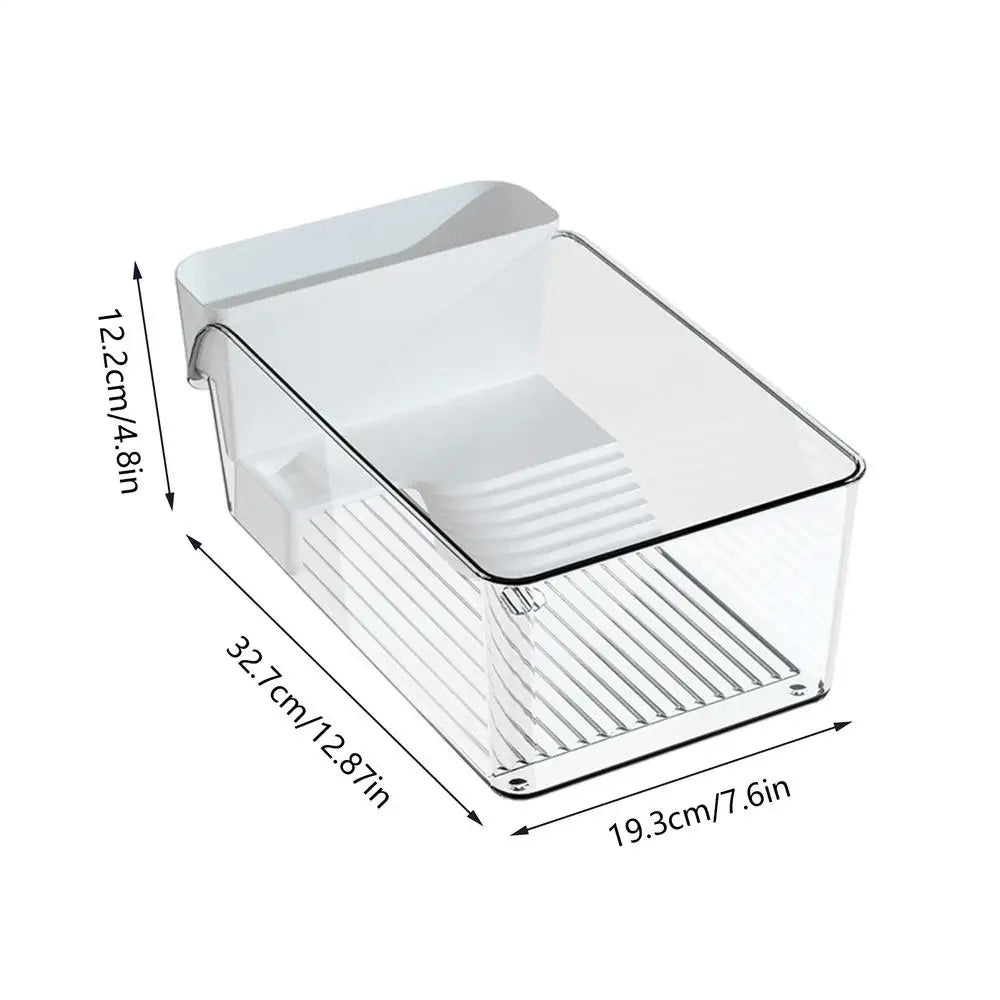 Small Turtle Tank Transparent Turtle Terrarium Small Tortoise Aquarium for Terrapin Home School Science Class Community Animal Qme as shown